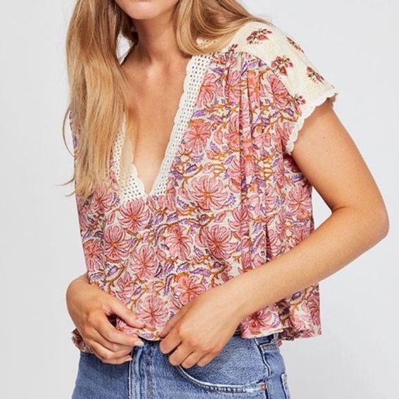 Free People Tops - NWT Free People Leilani Blouse in Ivory